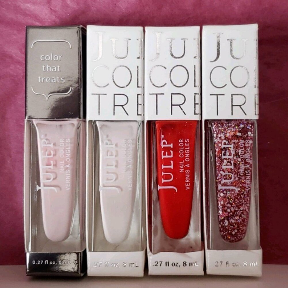 Julep Nail Polish - Classic Red, Neutral Pinks and Glitter